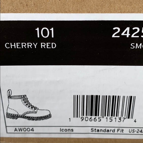 🔥 Dr. Martens Men's 101 Boot Cherry NWT - Picture 7 of 7